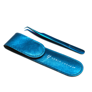 Pęseta szafirowa L + etui