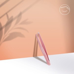 PĘSETA SKOŚNA RÓŻOWA DO BRWI TBC-11/3 STALEKS