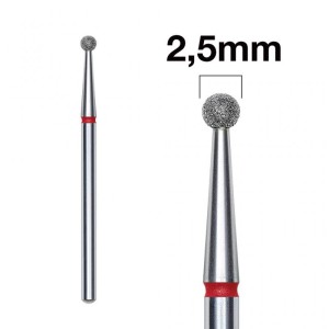 STALEKS PRO EXPERT FREZ DIAMENTOWY - KULKA CZERWONY 2.5MM FA01R025