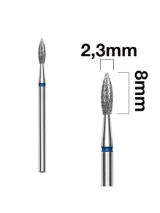 Frez Staleks płomyk ostry niebieski 2,3/8mm FA11B023/8