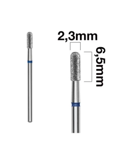 Frez zaokrąglony walec niebieski 2,3/6,5mm FA30B023/6.5