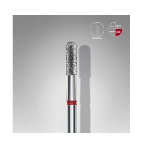 Frez Diamentowy Walec Zaokrąglony 2,3mm FA30R023/6.5 Czerwony