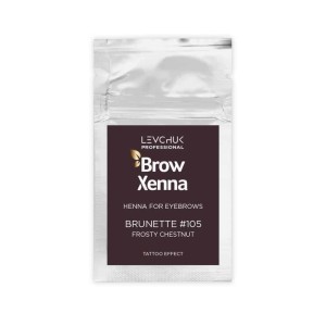 Henna pudrowa BrowXenna #105 Frosty Chestnut w saszetce