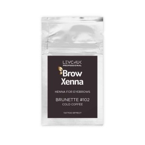 Henna pudrowa BrowXenna #102 Cold Coffee w saszetce