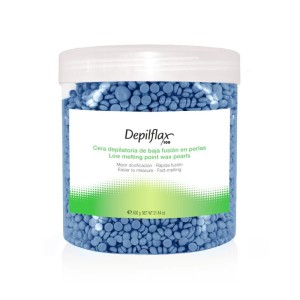 DEPILFLAX WOSK TWARDY BEZPASKOWY DO DEPILACJI PEREŁKA AZUL 600G NIEBIESKI