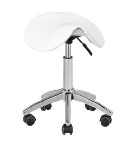 TABORET KOSMETYCZNY AM-302 BIAŁY