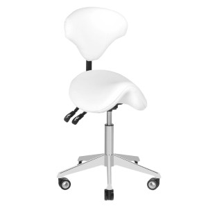 TABORET KOSMETYCZNY AZZURRO 037S BIAŁY
