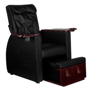 FOTEL SPA DO PEDICURE Z MASAŻEM PLECÓW AZZURRO 101 CZARNY